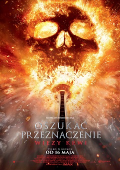Plakat filmu OSZUKAĆ PRZEZNACZENIE WIĘZY KRWI napisy