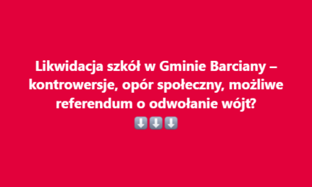 Kontrowersje wokół planów likwidacji szkół w Gminie Barciany