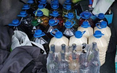 Mieszkaniec Kętrzyna przewoził niemal 130 l nielegalnego alkoholu. Wpadł podczas kontroli drogowej