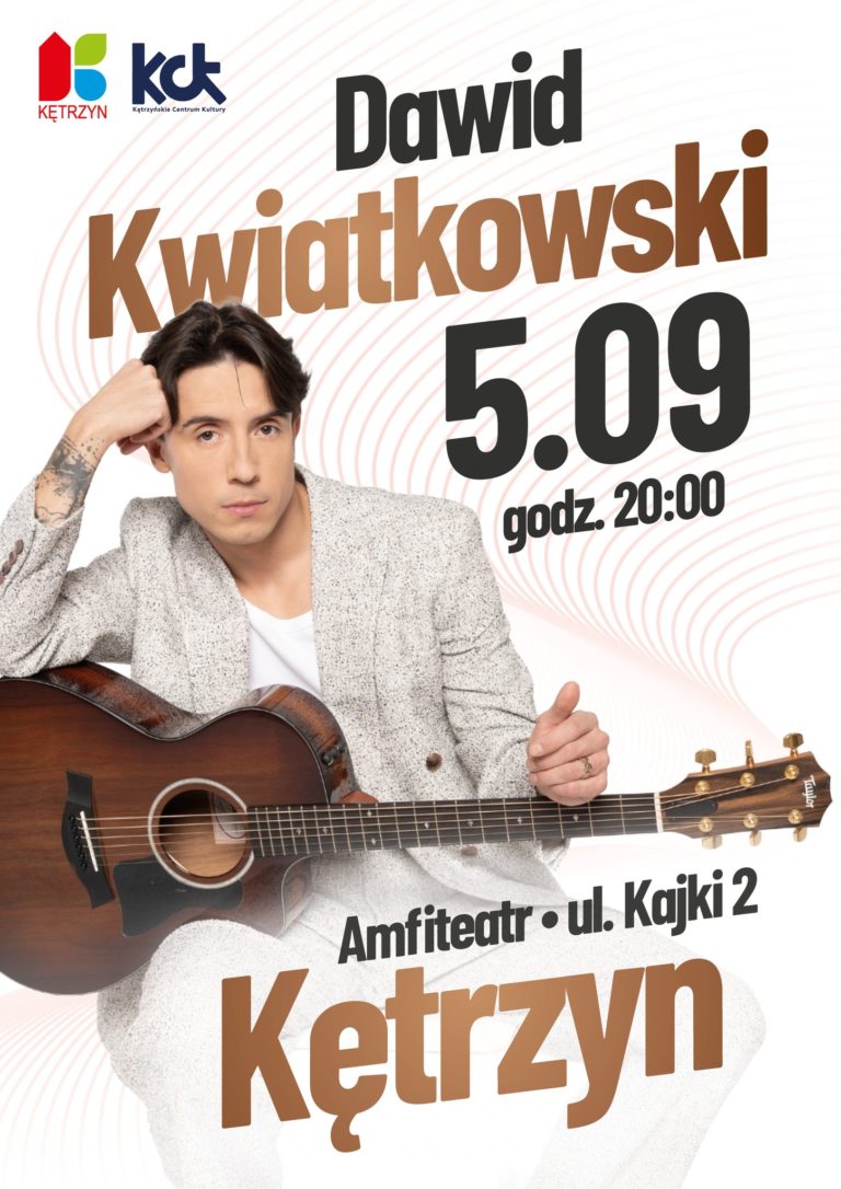 Dawid Kwiatkowski w Kętrzynie. Koncer 5 września 2025